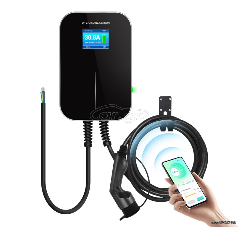 BESEN Σταθμός Φόρτισης EV 3/1 φάσεων 22kW 32Α με καλώδιο 5Μ φις τύπου 2