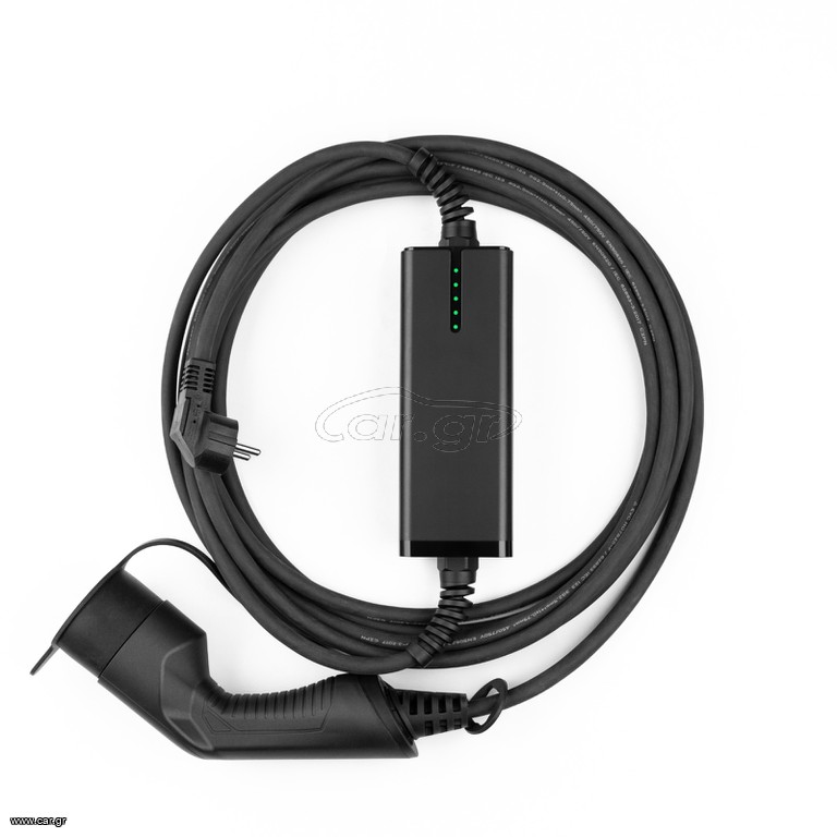 BESEN επιδαπέδιος/φορητός φορτιστής EV 1φάσης 3.6 kW 8/10/16Α με καλώδιο 5Μ φις τύπου 2