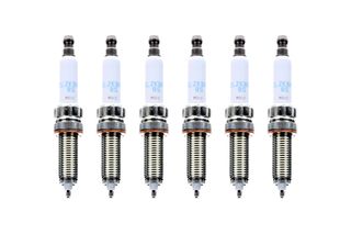 Spark plugs by NGK with the model SILZKBR8D8S designed for BMW 135i, 235i, 335i, 435i, and M2 N55 engines - SILZKBR8D8S-6