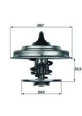 ΘΕΡΜΟΣΤΑΤΗΣ 83°C για MERCEDES-BENZ CAPACITY (O 530 GL)