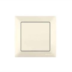 Διακόπτης απλός μονός κρεμ Mutlusan Candela