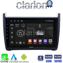 CLARION GL31405 Οθόνη OEM Multimedia Αυτοκινήτου για VW POLO 20142017 & CADDY 2015 (CarPlay/AndroidAuto/BT/GP