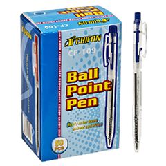 Στυλό Διάφανο Κλιπ Ballpoint Μπλε 0,8mm JustNote 80287 - 50 ΤΕΜ 60-267