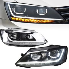 ΦΑΝΑΡΙΑ ΕΜΠΡΟΣ Headlights LED DRL VW Jetta Mk6 VI (2011-2017) Dynamic Turn Light Xenon Matrix Design