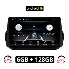 PEUGEOT BIPPER (2008-2018) Android οθόνη αυτοκίνητου 6GB με GPS WI-FI (ηχοσύστημα αφής 10" ιντσών OEM Youtube Playstore MP3 USB Radio Bluetooth Mirrorlink εργοστασιακή, 4x60W, AUX)