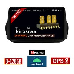KIROSIWA 8GB + 128GB CITROEN NEMO (2008-2018) Android οθόνη αυτοκίνητου με GPS WI-FI (ηχοσύστημα αφής 10" ιντσών Youtube Playstore MP3 USB Radio Bluetooth Mirrorlink DSP Apple Carplay Android Auto 4x6