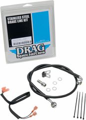 ---Κλειστά έως 21/8/2026--- DRAG SPECIALTIES σωληνάκια φρένου υψηλής πίσω Standard 640222-BLK 1τεμ