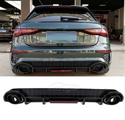 ΠΙΣΩ ΣΠΟΙΛΕΡ Rear Bumper Valance Diffuser Audi A3 8Y Sedan S-Line S3 (2020-)