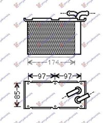 Ψυγείο Intercooler Βοηθητικό 1.2-1.4 TFSI (12x20x6) Audi A3 2003-2008