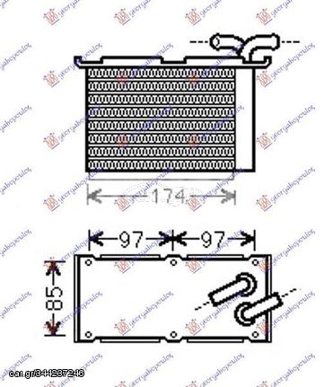 Ψυγείο Intercooler Βοηθητικό 1.2-1.4 TFSI (12x20x6) Audi A3 2003-2008