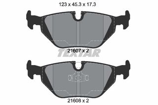 Σετ τακάκια, δισκόφρενα TEXTAR 2160702 BMW 3 Cabrio E36 2800cc 328 193ps 1995-1999 (34211160340,34211160341,34211160533,34211161455,34211161456)