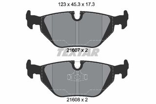 Σετ τακάκια, δισκόφρενα TEXTAR 2160702 BMW 3 Compact E36 2500cc 323 ti 163ps 1999-2000 (34211160340,34211160341,34211160533,34211161455,34211161456)