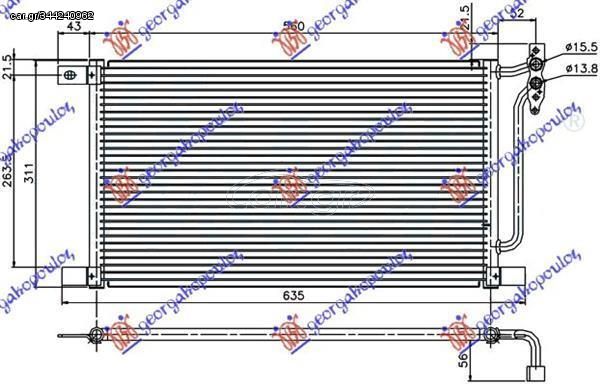 Ψυγείο A/C Diesel (52x31.4x1.6) BMW 3 Series Coupe/Cabrio (E46) 1999-2003