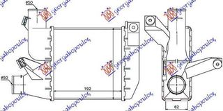 Ψυγείο Intercooler 2.5 TD (19.2x20.4x6.2) BMW 5 Series (E39) 1996-2002