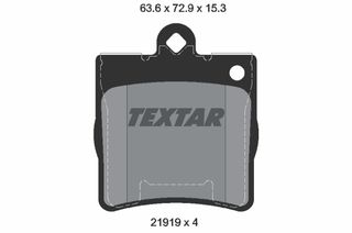 Σετ τακάκια, δισκόφρενα TEXTAR 2191901 Mercedes-Benz C-Class Coupe CL203 1800cc C200 CGI Kompressor 170ps 2003-2008 (0034202720,00342027200090,003420272037,A0034202720,A00342027200090)