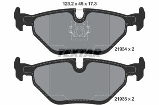 Σετ τακάκια, δισκόφρενα TEXTAR 2193402 BMW 3 Compact E46 2000cc 318 ti 136ps 2001-2004 (1020321,34211164499,34211164501,34212157574,34212157575)