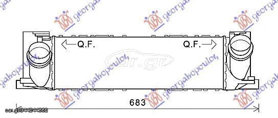 Ψυγείο Intercooler 335 d/435 d xDrive (49.5x15x10) BMW 4 Series (F32/F33/F36) 2014-2020