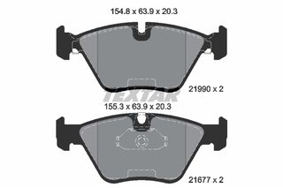 Σετ τακάκια, δισκόφρενα TEXTAR 2199003 BMW 5 E39 2000cc 520 150ps 1996-2003 (34111164629,34112157586,34112157590,34116761278,34116761280)