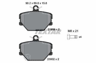 Σετ τακάκια, δισκόφρενα TEXTAR 2199901 Smart 450 700cc 45ps 2004-2007 (0001431V002000000,0001431V003000000,0001431V004000000,4514210010,4514210110)