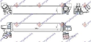 Ψυγείο Intercooler 1.5 (25ix Hybrid) Βενζίνη (58.5x9.5x9.8) BMW X2 (F39) 2017-