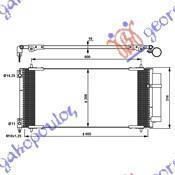 Ψυγείο A/C 2.2-2.7 HDi (67x30.7) Citroen C5 2004-2008