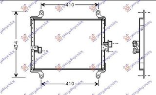 Ψυγείο A/C Βενζίνη/Πετρέλαιο (51x34x1.6) Citroen Jumper 1994-2002