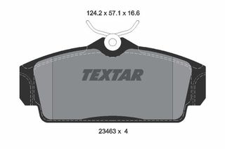 Σετ τακάκια, δισκόφρενα TEXTAR 2346302 Nissan Almera n16 1500cc 90ps 2000-2006 (410602F525,410602F526,410602F527,410605M325,410605M326)