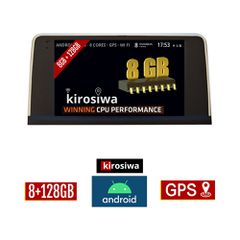 KIROSIWA 8GB+128GB BMW SERIES 3 (F30) 2011 - 2018 Android οθόνη αυτοκίνητου με GPS WI-FI ηχοσύστημα αφής 9" ιντσών Youtube Playstore USB Radio Bluetooth Mirrorlink Apple Carplay Android Auto 4x60W