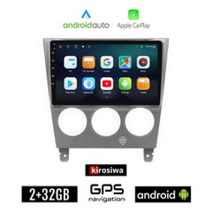 KIROSIWA SUBARU IMPREZA (2002 - 2008) Android οθόνη αυτοκίνητου 2GB με GPS WI-FI (ηχοσύστημα αφής 9" ιντσών Android Auto Apple Carplay Youtube Playstore MP3 USB Radio Bluetooth Mirrorlink εργοστασιακή