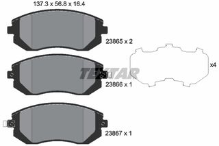 Σετ τακάκια, δισκόφρενα TEXTAR 2386501 Subaru Impreza HatchBack 2000cc D 4x4 150ps 2009-2012 (26296AE160,26296AG020,26296AG040,26296AG060,26296AG070)