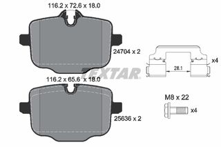 Σετ τακακιών φρένων, δίσκος φρένου  BMW 5 (G30, F90), 5 (G31), 6 GRAN TURISMO (G32), 7 (G11, G12), 8 (G14, F91), 8 (G15, F92), 8 GRAN COUPE (G16, F93), IX (I20), X3 (G01), X3 (G01, F97) 1.6-E