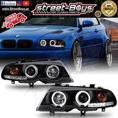 ΜΠΡΟΣΤΑ ΦΑΝΑΡΙΑ ΜΑΥΡΑ ANGEL EYES BMW E46 COUPE (1999-2003) | Street Boys - Car Tuning Shop |