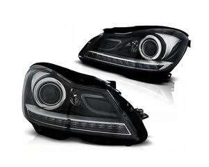 HEADLIGHTS BLACK fits MERCEDES W204 11- αχρησιμοποιιτα στο κουτι τους eautoshop gr