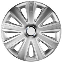 Versaco Τάσια Αυτοκινήτου Aviator Ασημί - Carbon Με Δαχτυλίδια Χρωμίου 104288 Rc Cbx 14''