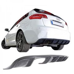 ΠΙΣΩ ΣΠΟΙΛΕΡ AUDI Audi A3 8P Sportback Rear Bumper Valance Diffuser RS Design 