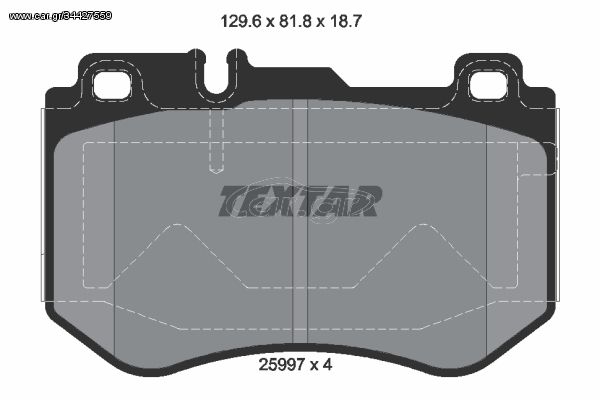 Σετ τακάκια, δισκόφρενα TEXTAR 2599701 Mercedes-Benz C-Class Cabrio A205 1900cc C220 D 194ps 2018-Σήμερα (0084201720,A0084201720)