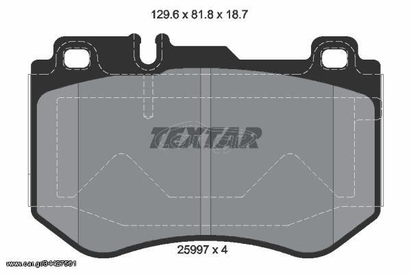 Σετ τακάκια, δισκόφρενα TEXTAR 2599701 Mercedes-Benz C-Class Cabrio A205 1500cc C200 Hybrid 4MATIC 184ps 2018-Σήμερα (0084201720,A0084201720)