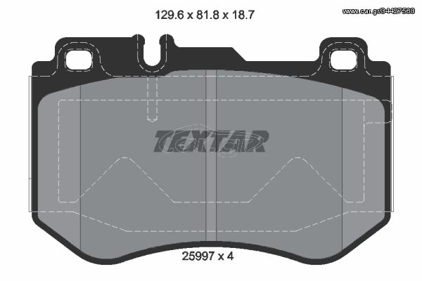 Σετ τακάκια, δισκόφρενα TEXTAR 2599701 Mercedes-Benz C-Class Cabrio A205 2100cc C220 D 163ps 2016-Σήμερα (0084201720,A0084201720)