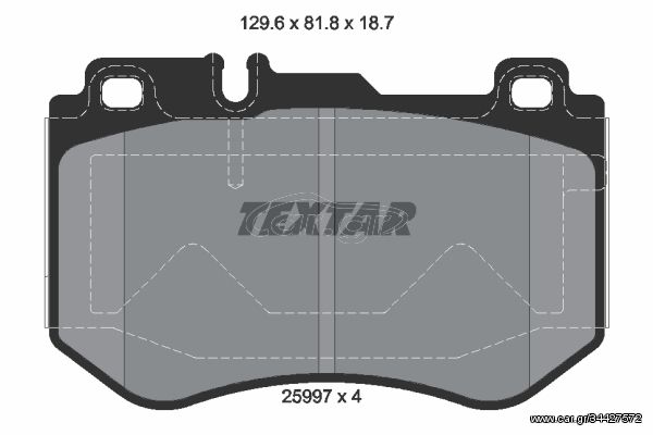 Σετ τακάκια, δισκόφρενα TEXTAR 2599701 Mercedes-Benz C-Class Coupe C205 1600cc C180 156ps 2015-Σήμερα (0084201720,A0084201720)