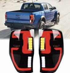 ΦΑΝΑΡΙΑ ΠΙΣΩ Full LED Taillights Ford Ranger T6 T7 T8 12-20 Led Bar Dynamic Black Full Led