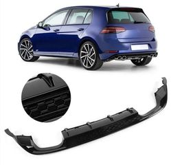 ΠΙΣΩ ΣΠΟΙΛΕΡ Rear Bumper Valance Diffuser VW Golf VII (7) 13-17 Look 7.5 R 