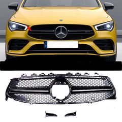 ΜΑΣΚΑ ΕΜΠΡΟΣ Front Grille CLA35 AMG Look for Mercedes CLA (C118) (2019-On) Black