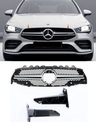 ΜΑΣΚΑ ΕΜΠΡΟΣ Front Grille CLA35 AMG Look for Mercedes CLA (C118) (2019-On) Silver