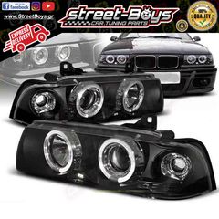 ΜΠΡΟΣΤΑ ΦΑΝΑΡΙΑ ΜΑΥΡΑ ANGEL EYES BMW E36 (1990-1999) | Street Boys - Car Tuning Shop |