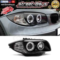 ΜΠΡΟΣΤΑ ΦΑΝΑΡΙΑ ΜΑΥΡΑ ANGEL EYES BMW E81 E87 E82 E88 (2004-2011) | Street Boys - Car Tuning Shop |