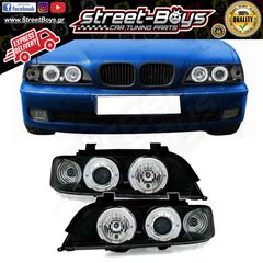 ΜΠΡΟΣΤΑ ΦΑΝΑΡΙΑ ΜΑΥΡΑ ANGEL EYES BMW E39 (1995-2003) | Street Boys - Car Tuning Shop |