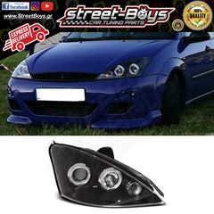 ΜΠΡΟΣΤΑ ΦΑΝΑΡΙΑ ΜΑΥΡΑ ANGEL EYES FORD FOCUS MK1 (2001-2004) | Street Boys - Car Tuning Shop |