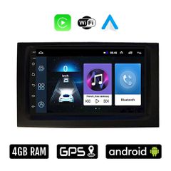 SKODA FABIA (2000 - 2007) Android οθόνη αυτοκίνητου 4GB με Ελληνικό GPS WI-FI Apple Carplay Android Auto (ηχοσύστημα αφής 7" ιντσών OEM Youtube Playstore MP3 USB Radio Bluetooth Mirrorlink 4x60W εργοσ