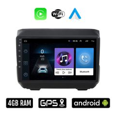 JEEP WRANGLER (μετά το 2018) Android οθόνη αυτοκίνητου 4GB με Ελληνικό GPS WI-FI Apple Carplay Android Auto (ηχοσύστημα αφής 9" ιντσών OEM Youtube Playstore MP3 USB Radio Bluetooth Mirrorlink 4x60W ερ