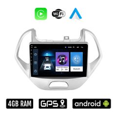 FORD KA (μετά το 2017) Android οθόνη αυτοκίνητου 4GB με Ελληνικό GPS WI-FI Apple Carplay Android Auto (ηχοσύστημα αφής 9" ιντσών OEM Youtube Playstore MP3 USB Radio Bluetooth Mirrorlink 4x60W εργοστασ